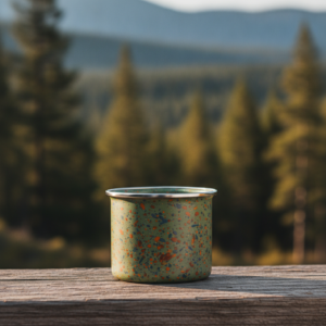 Speckled Enamel Coffee Cup