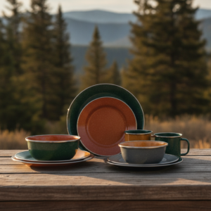 Ridgeline Enamel Dinnerware Set