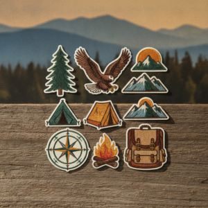 Weatherproof Laptop Sticker Set