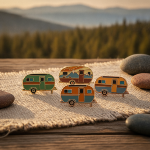 Retro Camper Enamel Pin